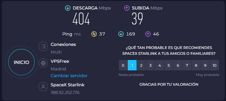 prueba de velocidad real de internet en Canarias